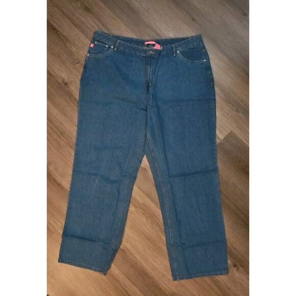 Woman Within Denim - Woman Within Jeans 24T Med Wash Straight NWOT Natural Fit